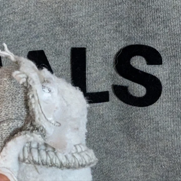 ESSENTIALS Fear Of God Fleece Cropped Hoodie Pullover Sweatshirt - Picture 10 of 10